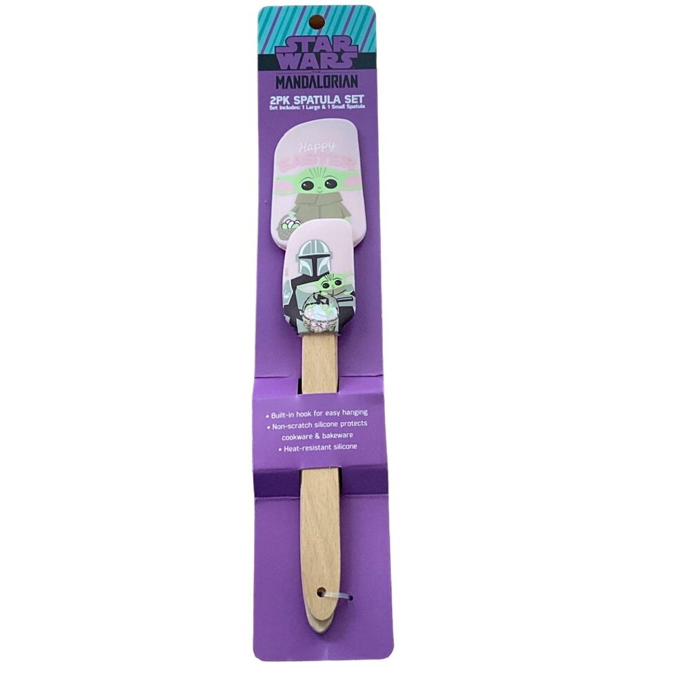Star Wars Mandalorian Baby Yoda 2 pack Silicone Spatulas NEW